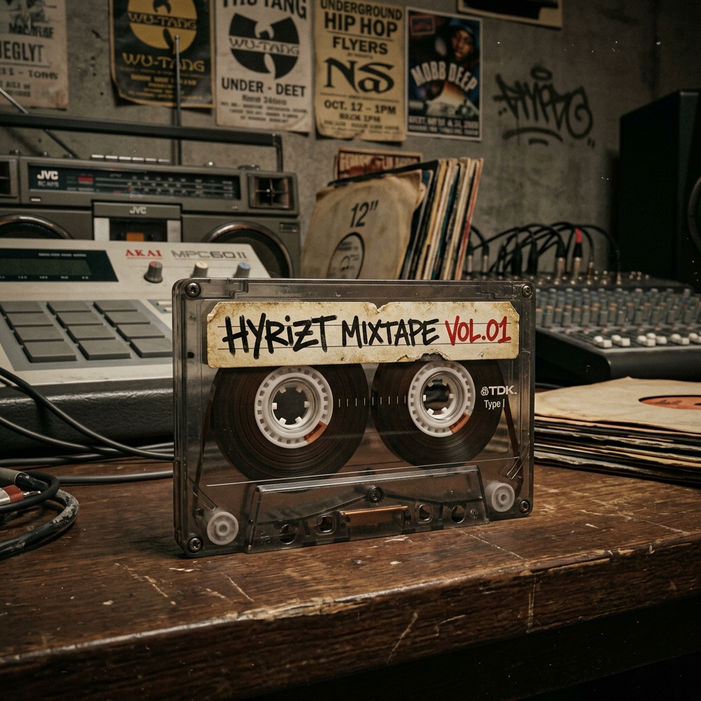 HYRIZT MIXTAPE VOL.01 - 90s Underground Hip-Hop Cassette Tape