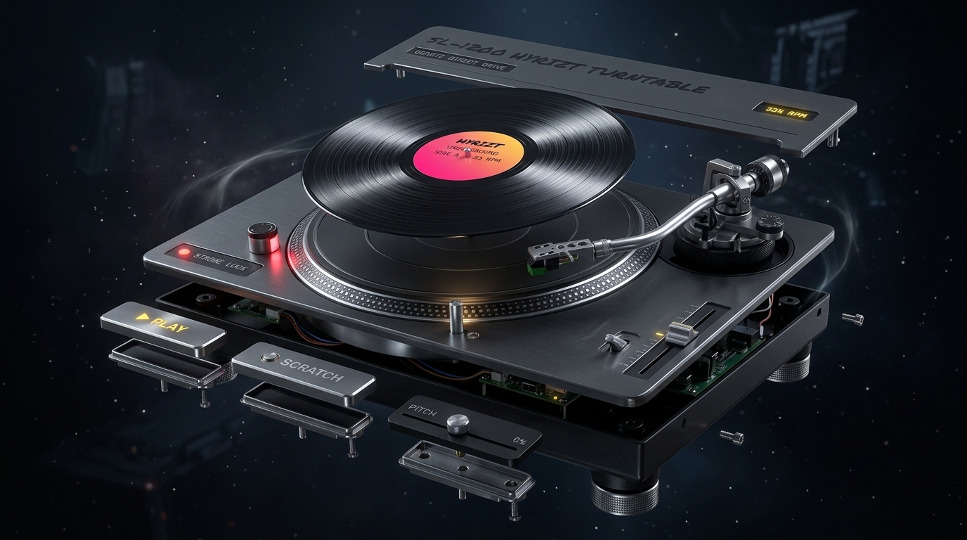 SL-1200 HYRIZT Zero-Gravity 3D Turntable