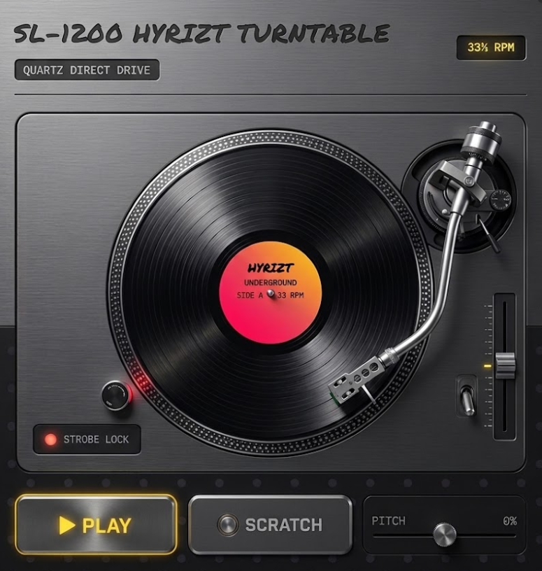SL-1200 HYRIZT 3D Turntable